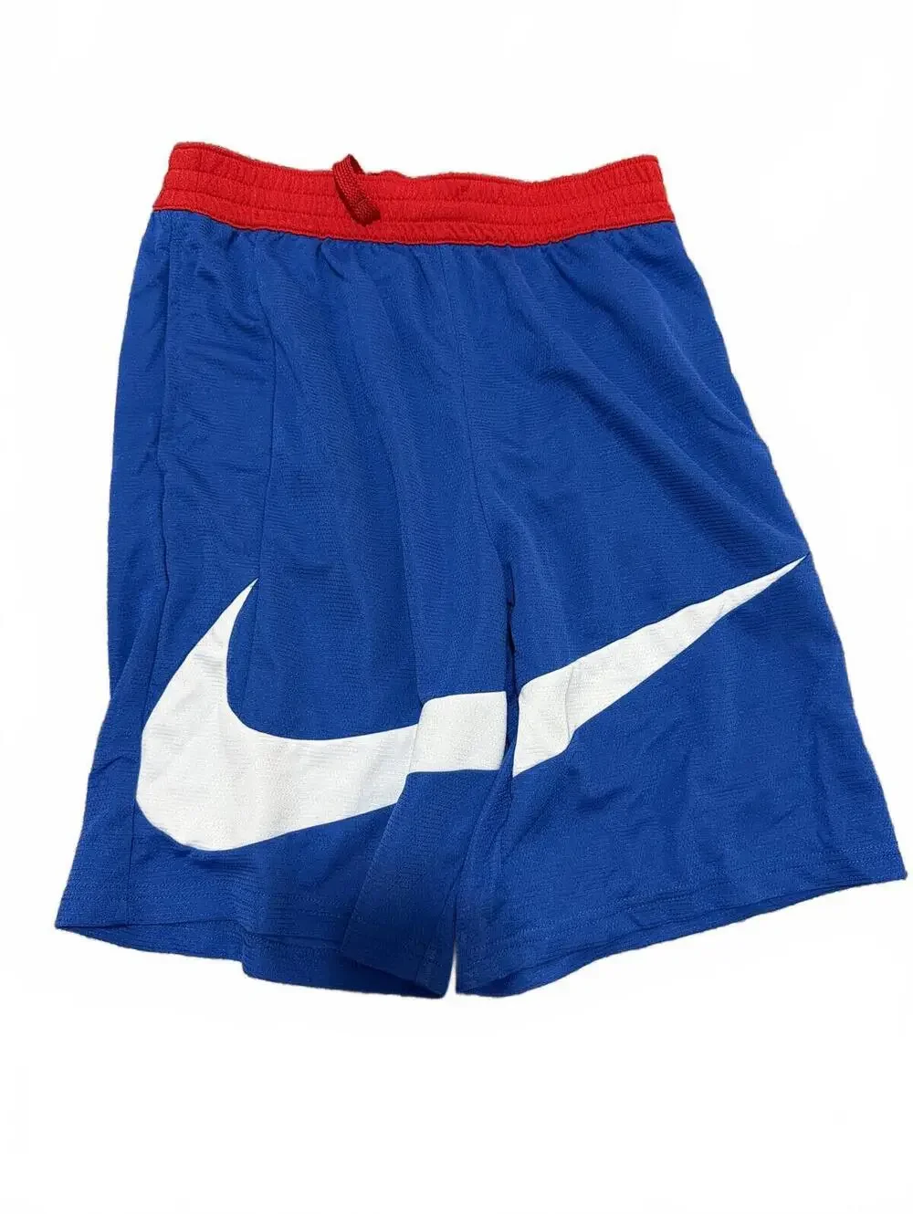 Nike Boys Blue Big Logo Dri-FIT Athletic Shorts XL